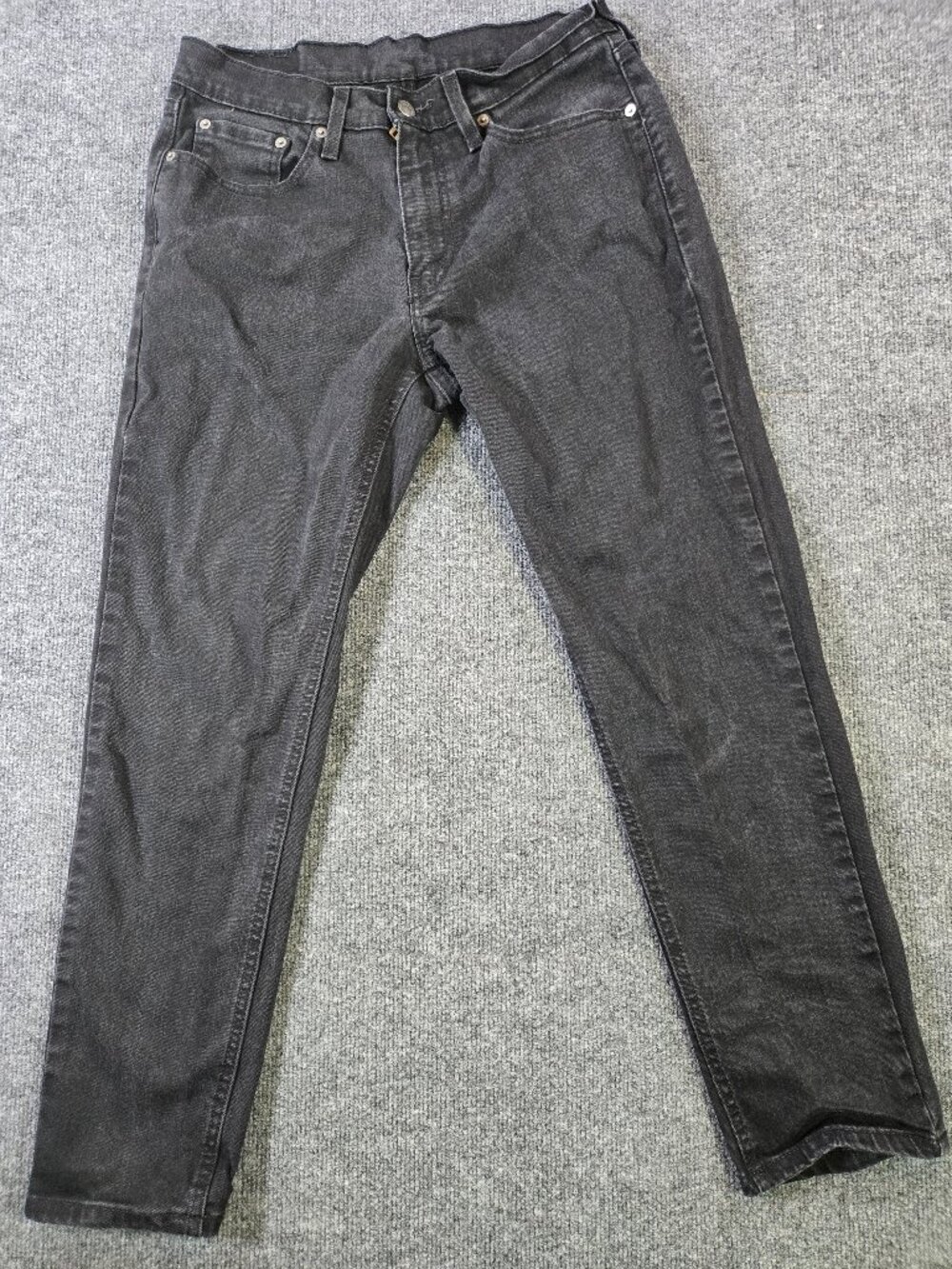 Levis 531 Athletic Slim Straight Leg Jeans Mens 32x30 Black Denim Dark Wash Zip